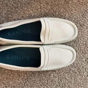 Rothy's Driver Loafers- very light mint color